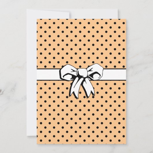 ブライダルシャワーヴィンテージ水玉模様ボウズピーチ (裏面)