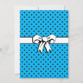 ブライダルシャワーヴィンテージ水玉模様ボウズブルー (裏面)