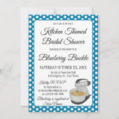 ブライダルシャワーヴィンテージ水玉模様ボウズブルー (正面)