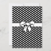 ブライダルシャワーヴィンテージ水玉模様ボウズ白黒 (裏面)