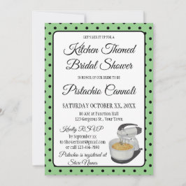 ブライダルシャワーヴィンテージ水玉模様ボーズセージグリーン