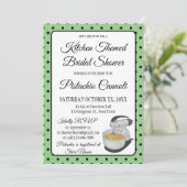 ブライダルシャワーヴィンテージ水玉模様ボーズセージグリーン (スタンド正面)