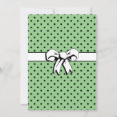 ブライダルシャワーヴィンテージ水玉模様ボーズセージグリーン (裏面)