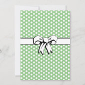 ブライダルシャワーヴィンテージ水玉模様ボーズセージ&ホワイト (裏面)