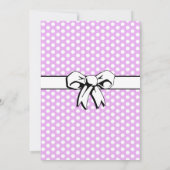 ブライダルシャワーヴィンテージ水玉模様ボーズラベンダー (裏面)