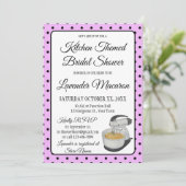 ブライダルシャワーヴィンテージ水玉模様ボーズラベンダー (スタンド正面)