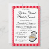 ブライダルシャワーヴィンテージ水玉模様ボーズレッド&ホワイト (正面)