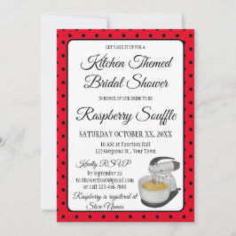 ブライダルシャワーヴィンテージ水玉模様湾曲赤