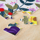 ブライダルシャワーヴィンテージ花 ジグソーパズル (側面)