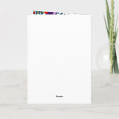 ブライダルシャワーヴィンテージ花 ノートカード (裏面)