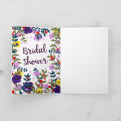 ブライダルシャワーヴィンテージ花 ノートカード (内部)