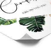 ブライダルシャワー何人のコルク推測ゲームのサイン ポスター (角)