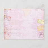 ブライダルシャワー先結婚式 インビテーションポストカード (裏面)