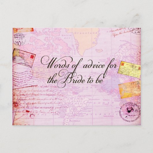 ブライダルシャワー先結婚式 インビテーションポストカード (正面)