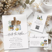 ブライダルシャワー共有レシピカード挿入 エンクロージャーカード