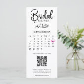 ブライダルシャワー写真QRコードの日付を保存結婚する (スタンド正面)