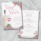 ブライダルシャワー前夜祭 Wine Vino Before Vows 招待状