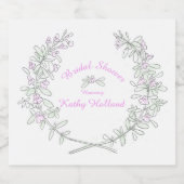 ブライダルシャワー名前をカスタムするビール ビールラベル (シングルラベル)