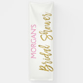 ブライダルシャワー告知パーティーバナー 横断幕 (縦)