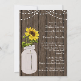 ブライダルシャワー国ひまわり 招待状