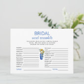 ブライダルシャワー地中海のワードスクランブルゲーム 招待状 (スタンド正面)