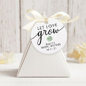 ブライダルシャワー多肉性メッセージカード フェイバータグ