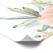 ブライダルシャワー多肉数計数標識 ポスター (角)