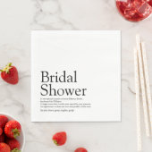 ブライダルシャワー定義モダンおもしろい スタンダードランチョンナプキン (インサイチュ)