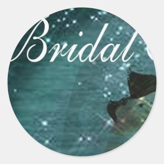 ブライダルシャワー封筒用シール ラウンドシール (正面)