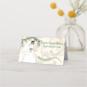 ブライダルシャワー座席表 プレイスカード (正面)