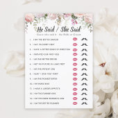 ブライダルシャワー彼は言った – 彼女はゲームを言った 招待状