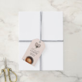 ブライダルシャワー感謝していメッセージカードAラテ ギフトタグ (より糸付き)