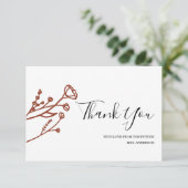 ブライダルシャワー感謝状 サンキューカード (スタンド正面)