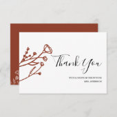 ブライダルシャワー感謝状 サンキューカード (正面/裏面)