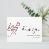 ブライダルシャワー感謝状 サンキューカード (スタンド正面)