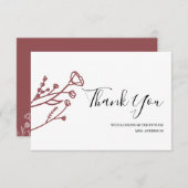 ブライダルシャワー感謝状 サンキューカード (正面/裏面)