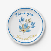 ブライダルシャワー披露宴紙プレート ペーパープレート (正面)