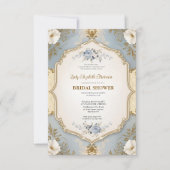 ブライダルシャワー招フランスの待,シャトーパーティー 招待状 (正面)