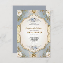 ブライダルシャワー招フランスの待，シャトーパーティー 招待状