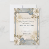 ブライダルシャワー招フランスの待,シャトーパーティー 招待状 (正面)