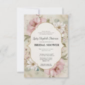 ブライダルシャワー招フランスの待，シャトーパーティー 招待状 (正面)