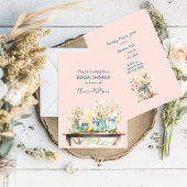 ブライダルシャワー招待インかわいらし春パステル 招待状