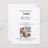 ブライダルシャワー招待カードヴィンテージスタイル シーズンカード (正面/裏面)