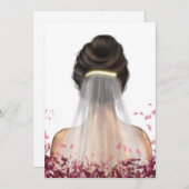 ブライダルシャワー招待カード (正面/裏面)