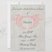 ブライダルシャワー招待グレーシック招待状 招待状 (裏面)