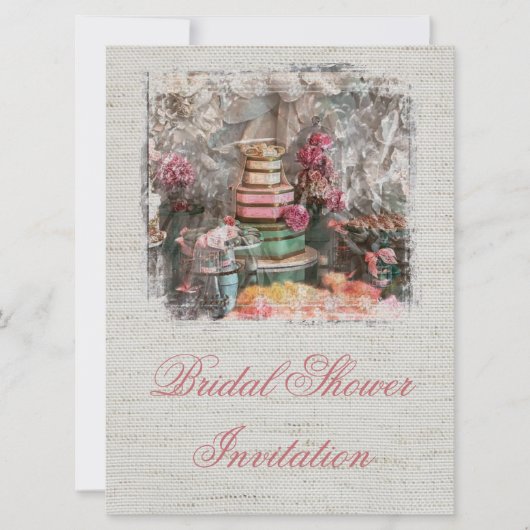 ブライダルシャワー招待グレーシック招待状 招待状 (正面)