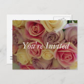 ブライダルシャワー招待テンプレート インビテーションポストカード (正面/裏面)