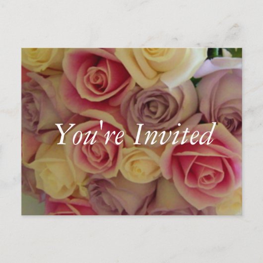 ブライダルシャワー招待テンプレート インビテーションポストカード (正面)