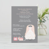 ブライダルシャワー招待フラットカード招待状 招待状 (スタンド正面)