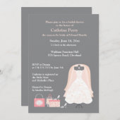 ブライダルシャワー招待フラットカード招待状 招待状 (正面/裏面)